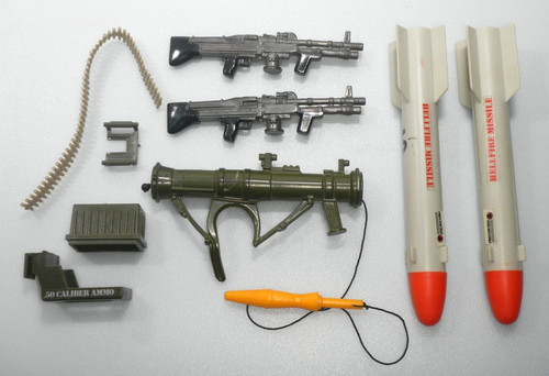 1985 rambo figure accessories - rambo,