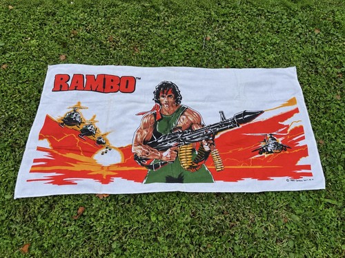 Vintage 1985 rambo beach - rambo, towel